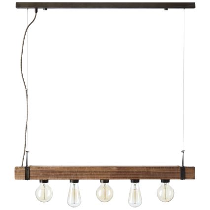 Brilliant - Lustra ar auklu WOODHILL 5xE27/30W/230V - FSC sertificēts