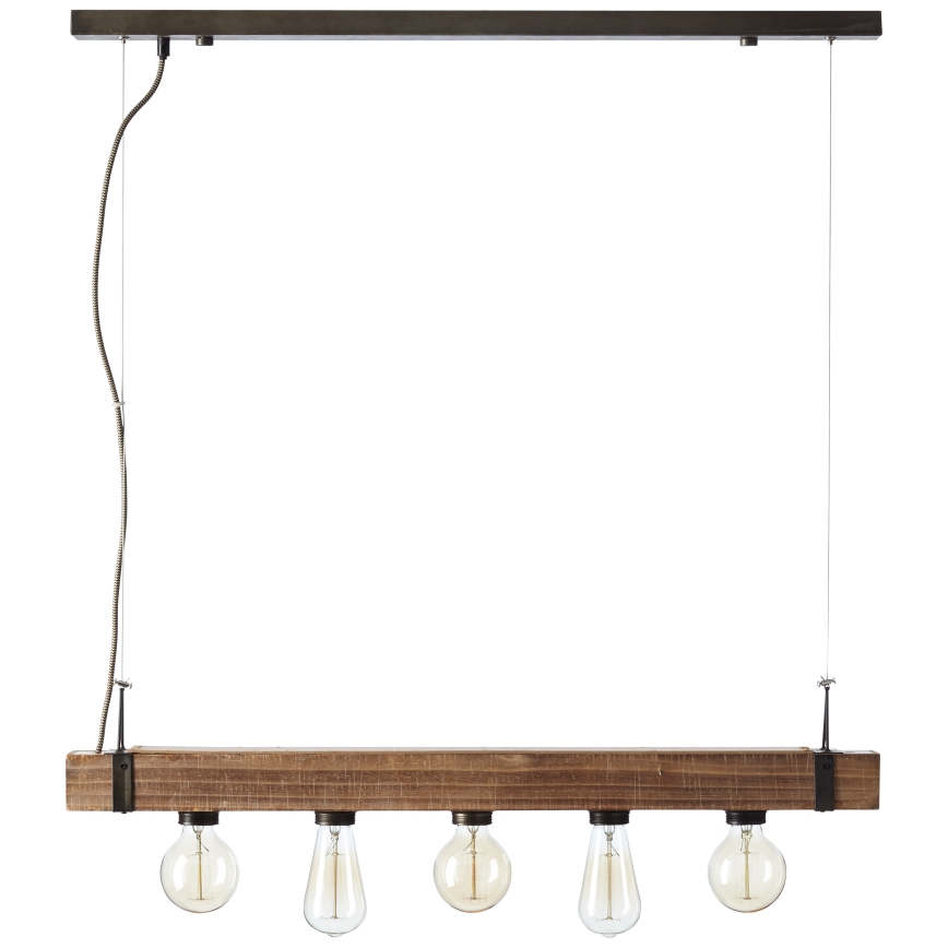 Brilliant - Lustra ar auklu WOODHILL 5xE27/30W/230V - FSC sertificēts
