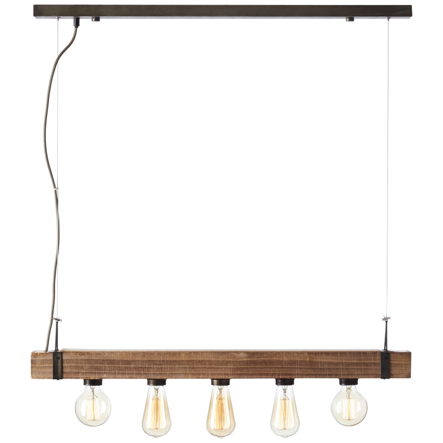 Brilliant - Lustra ar auklu WOODHILL 5xE27/30W/230V - FSC sertificēts