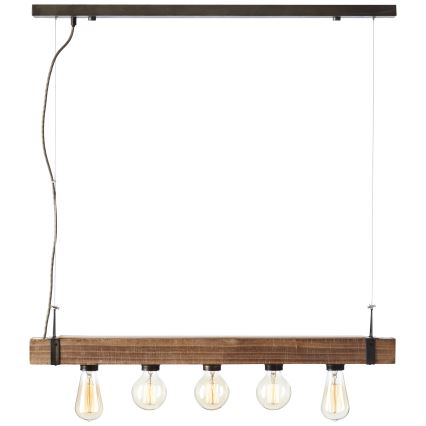 Brilliant - Lustra ar auklu WOODHILL 5xE27/30W/230V - FSC sertificēts