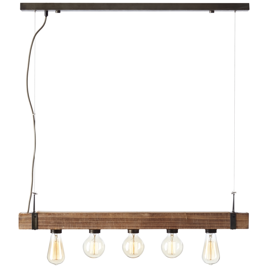 Brilliant - Lustra ar auklu WOODHILL 5xE27/30W/230V - FSC sertificēts