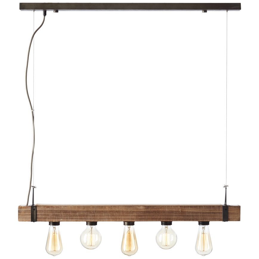 Brilliant - Lustra ar auklu WOODHILL 5xE27/30W/230V - FSC sertificēts