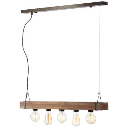 Brilliant - Lustra ar auklu WOODHILL 5xE27/30W/230V - FSC sertificēts