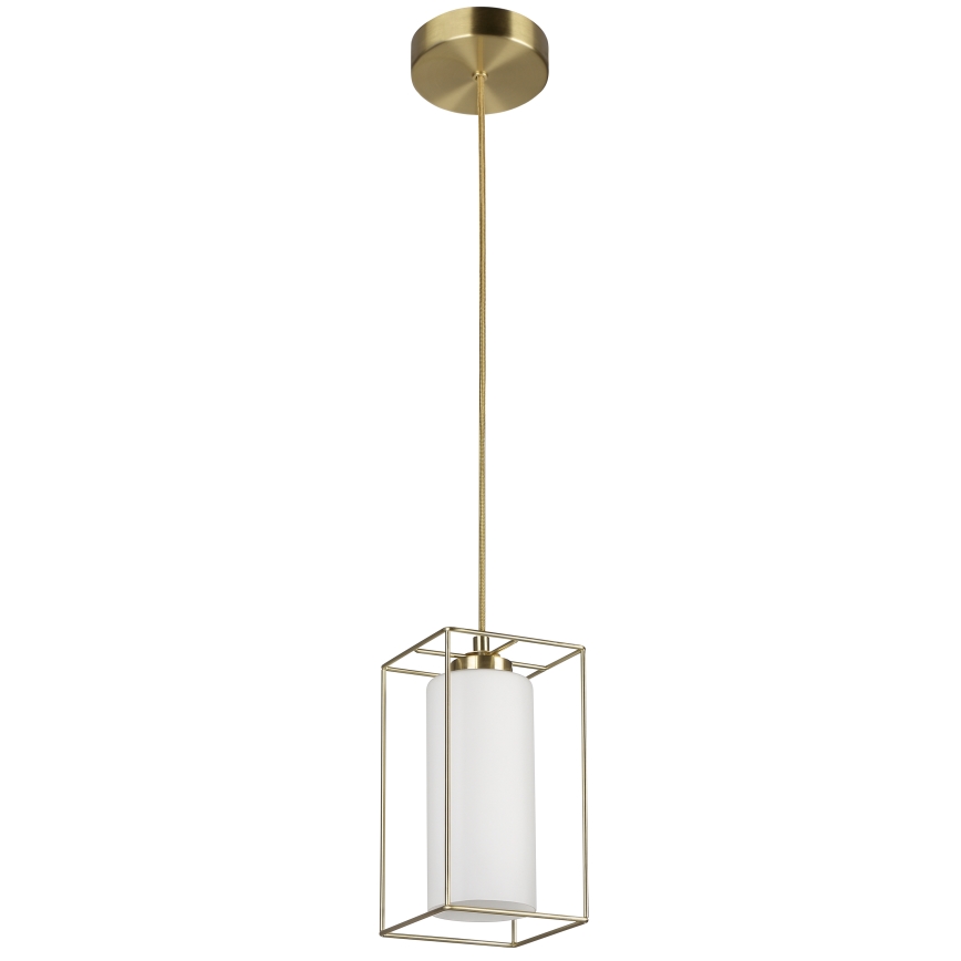Brilliant - Lustra ar vadu DOLLY 1xE27/20W/230V zelta krāsā