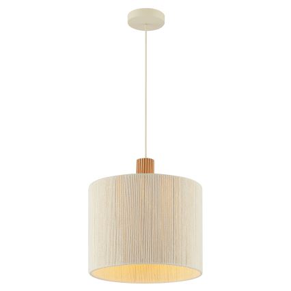 Brilliant - lustra uz kabeļa ARLO 1xE27/20W/230V Ø 35 cm, krēmkrāsas