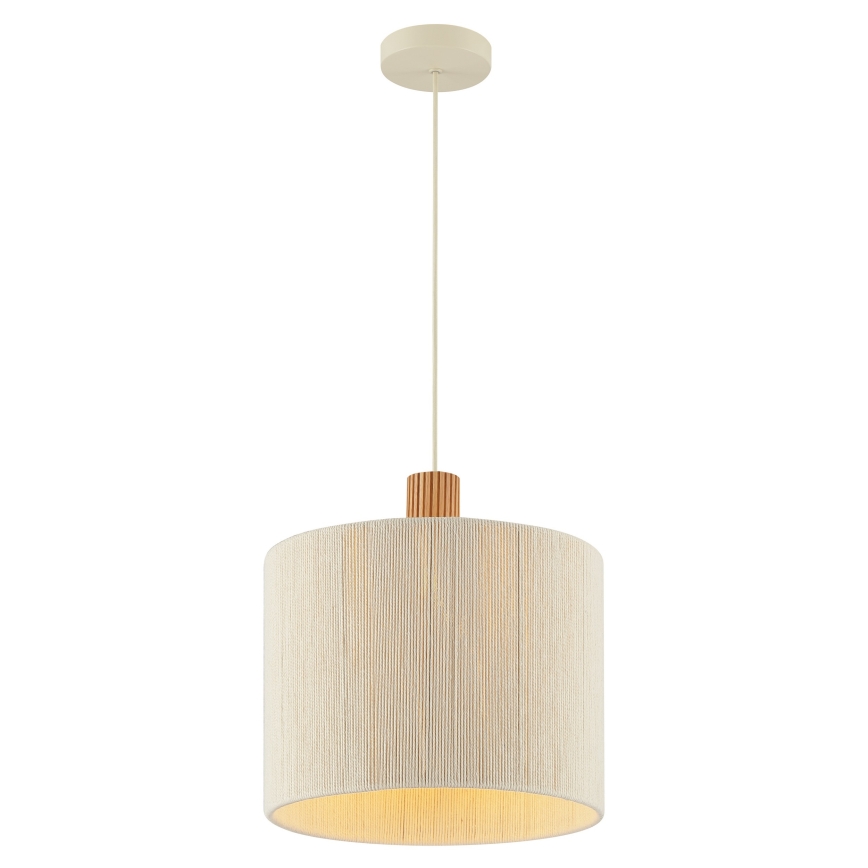 Brilliant - lustra uz kabeļa ARLO 1xE27/20W/230V Ø 35 cm, krēmkrāsas