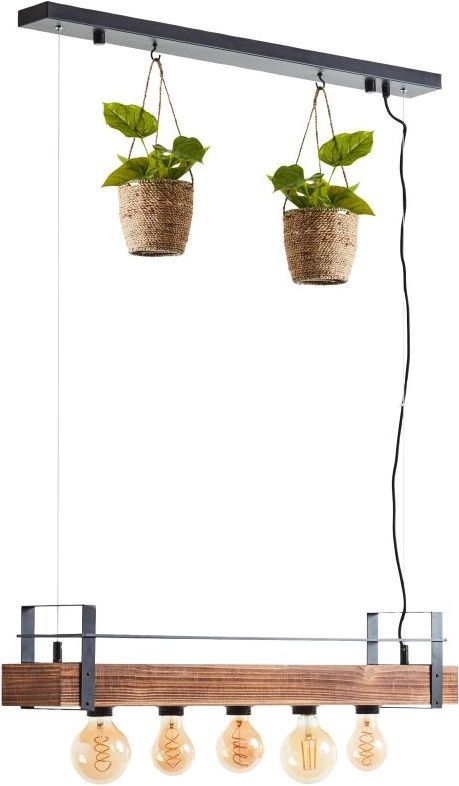 Brilliant - Lustra uz kabeļa BANKWOOD 5xE27/28W/230V topols