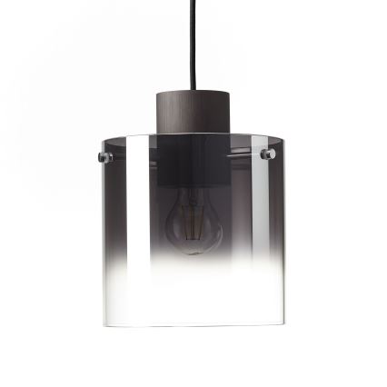 Brilliant - Lustra uz troses BETH 3xE27/60W/230V melna/dūmakaina