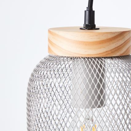 Brilliant - Lustra uz vada GIADA 1xE27/40W/230V Ø 16 cm pelēka