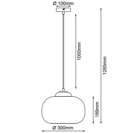 Brilliant - Pakaramā lampa uz kabeļa BLOP 1xE27/60W/230V zaļa