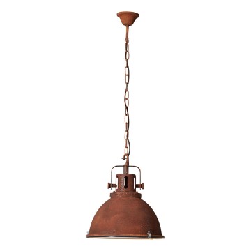 Brilliant - Pakaramā lustra ar ķēdi JESPER GLAS 1xE27/60W/230V miedzaina