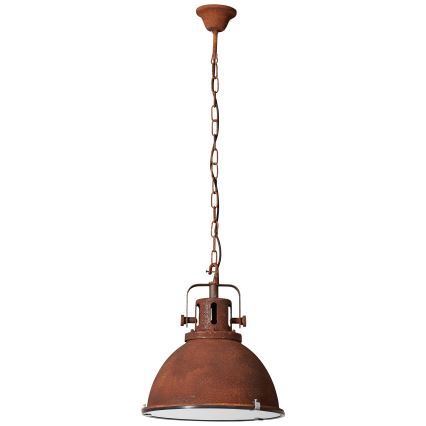 Brilliant - Pakaramā lustra ar ķēdi JESPER GLAS 1xE27/60W/230V miedzaina