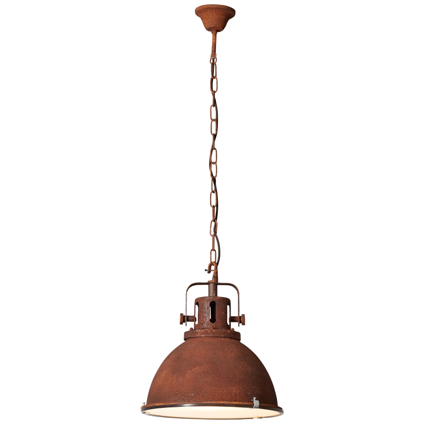Brilliant - Pakaramā lustra ar ķēdi JESPER GLAS 1xE27/60W/230V miedzaina