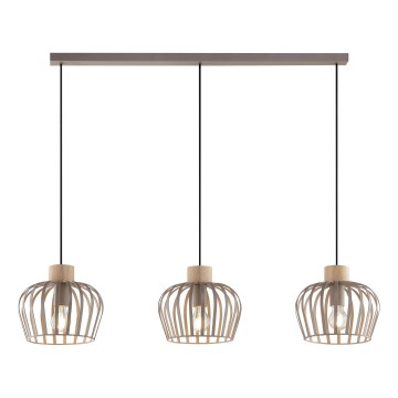 Brilliant - Pakaramā lustra uz vada NORDIC CAGE 3xE27/20W/230V bēša