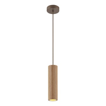 Brilliant - pakaramais gaismeklis uz kabeļa LAKEWOOD 1x GU10/10W/230V Ø 10 cm brūns