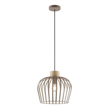 Brilliant - Piekaramā lampa uz kabeļa NORDIC CAGE 1xE27/20W/230V Ø 35 cm, bēša