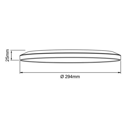 Brilliant - regulējama LED griestu lampa SORELL LED/18W/230V 3000-6500K Ø 29 cm melna + ar tālvadības pulti