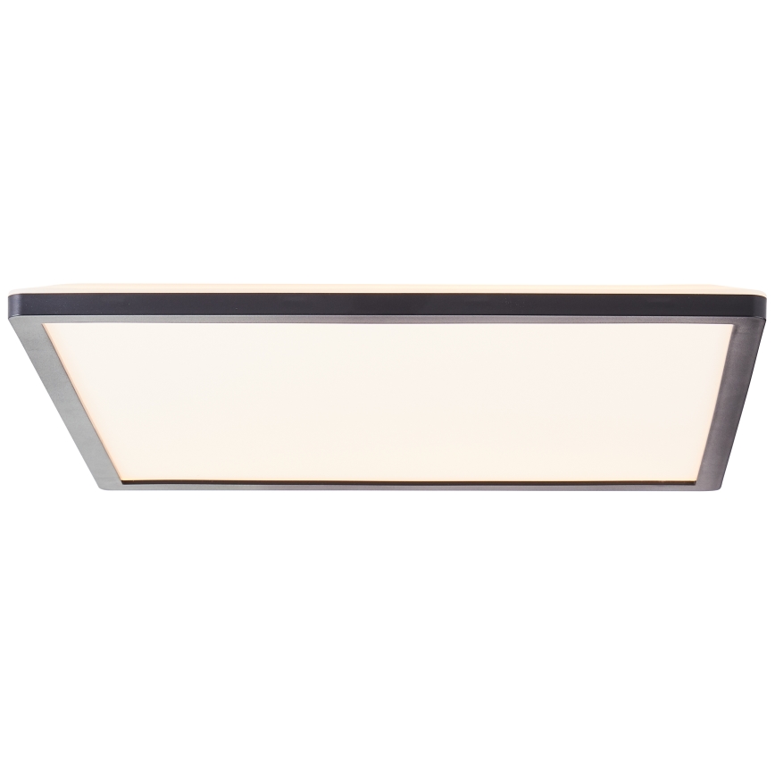 Brilliant - LED dimmējams griestu gaismeklis SORELL LED/24/230V 3000-6500K 42x42 cm melns + tālvadības pults