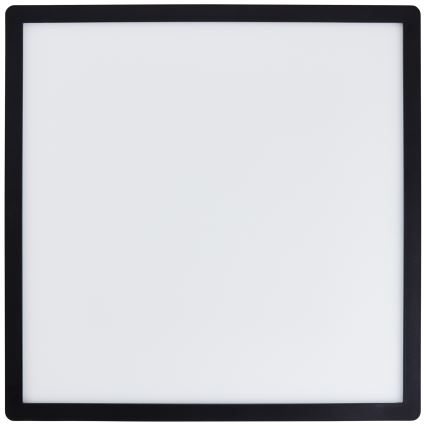 Brilliant - LED dimmējams griestu gaismeklis SORELL LED/24/230V 3000-6500K 42x42 cm melns + tālvadības pults