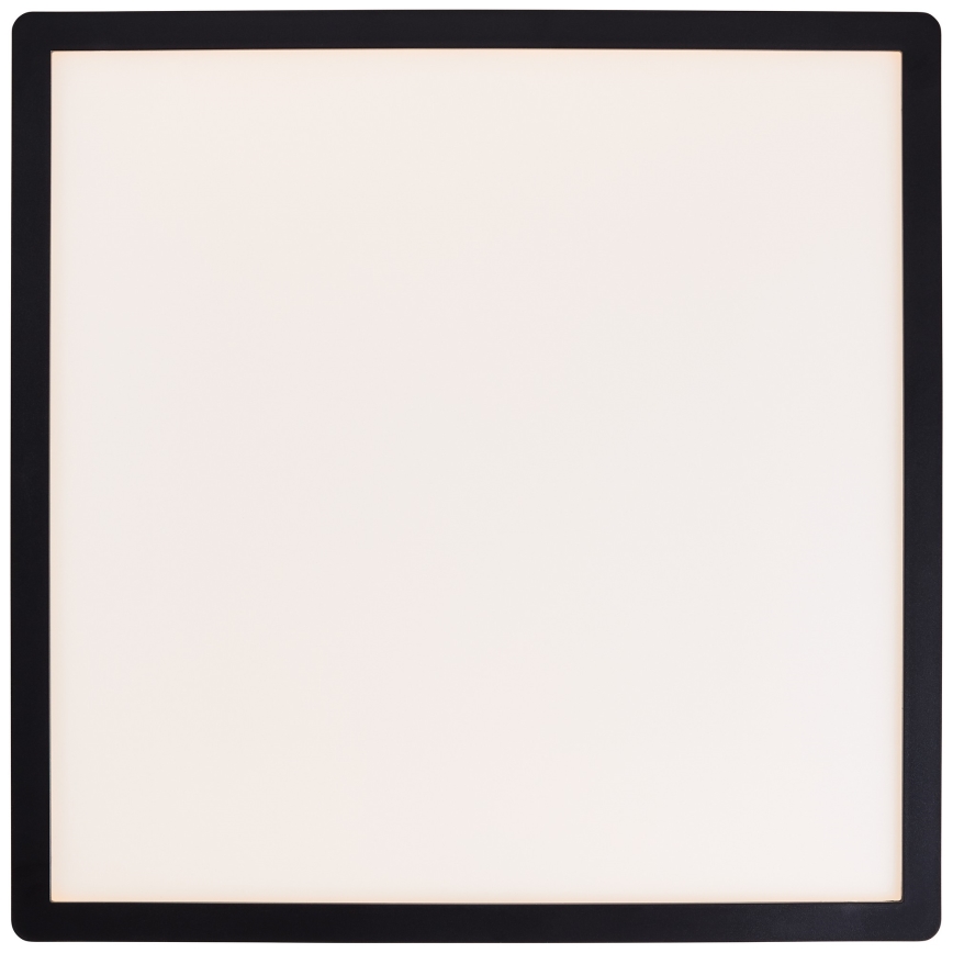 Brilliant - LED dimmējams griestu gaismeklis SORELL LED/24/230V 3000-6500K 42x42 cm melns + tālvadības pults