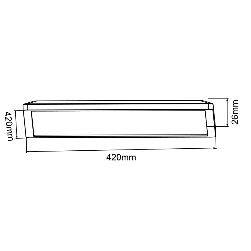 Brilliant - LED dimmējams griestu gaismeklis SORELL LED/24/230V 3000-6500K 42x42 cm melns + tālvadības pults