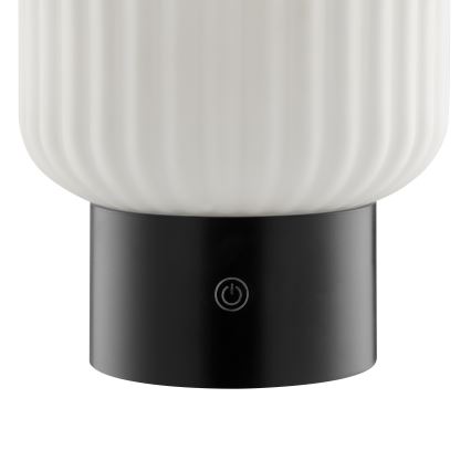 Brilliant - SARASTRO āra galda lampa, LED RGBW, regulējama, uzlādējama, ar skārienvadību, LED/3W/5V, 2700K, 1800 mAh, IP44, balta