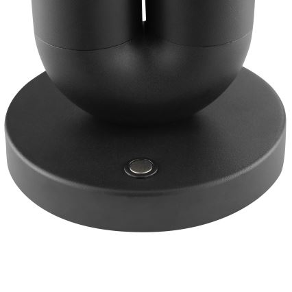 Brilliant - LED regulējama uzlādējama skārienvadāma āra galda lampa SAYU LED/2,5W/5V 2700K 2600 mAh IP44 melna