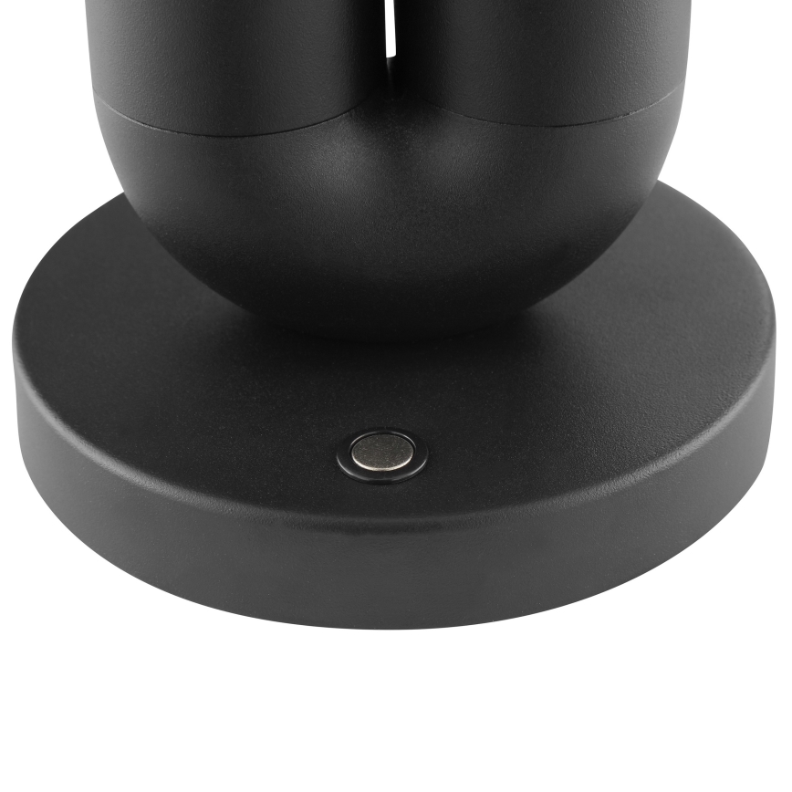 Brilliant - LED regulējama uzlādējama skārienvadāma āra galda lampa SAYU LED/2,5W/5V 2700K 2600 mAh IP44 melna