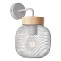 Brilliant - Sienas lampa GIADA 1xE27/40W/230V pelēka