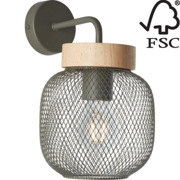 Brilliant - Sienas lampa GIADA 1xE27/40W/230V zaļa - FSC sertificēts