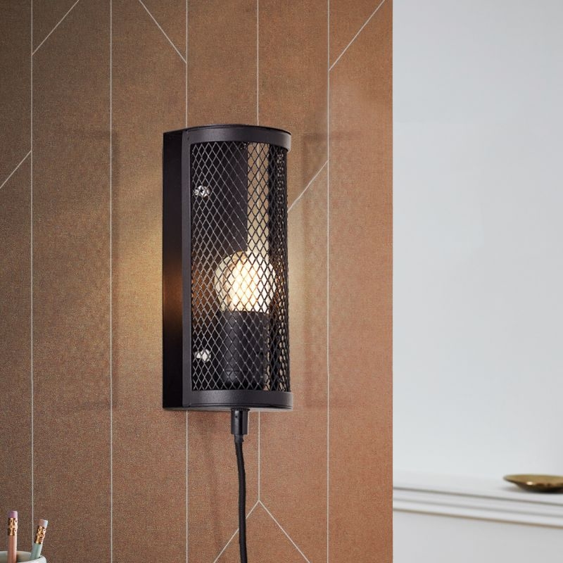 Brilliant - Sienas lampa MAZE 1xE27/40W/230V melna