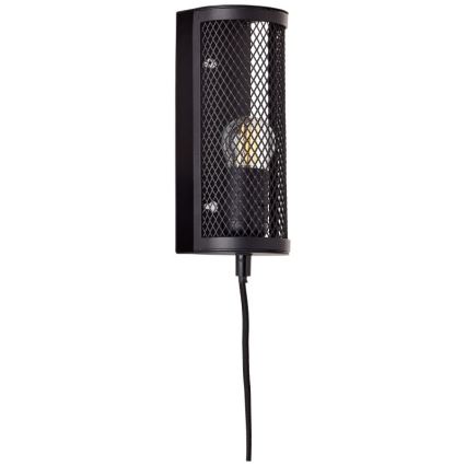 Brilliant - Sienas lampa MAZE 1xE27/40W/230V melna
