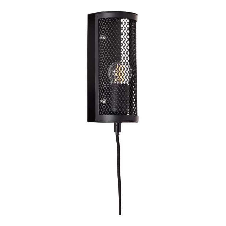 Brilliant - Sienas lampa MAZE 1xE27/40W/230V melna