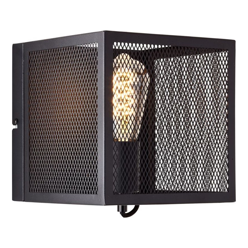 Brilliant - Sienas lampa MAZE 1xE27/40W/230V melna