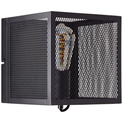 Brilliant - Sienas lampa MAZE 1xE27/40W/230V melna