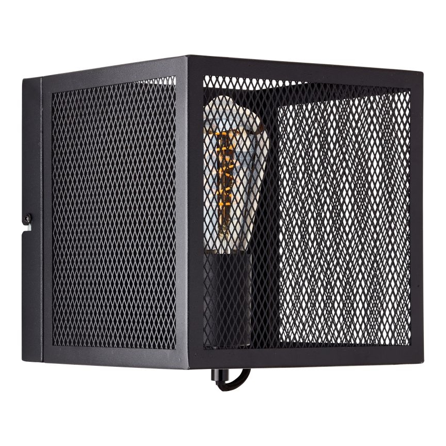 Brilliant - Sienas lampa MAZE 1xE27/40W/230V melna