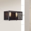 Brilliant - Sienas lampa MAZE 2xE27/40W/230V melna