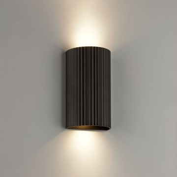 Brilliant - Sienas lampa UNDULA 2xGU10/10W/230V melna