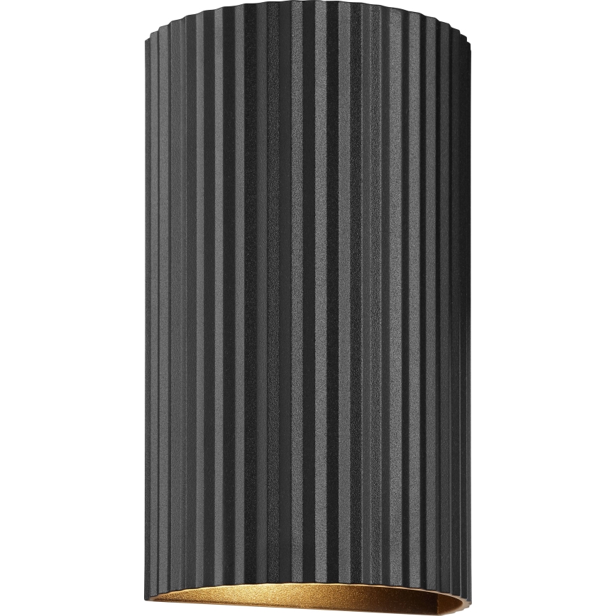 Brilliant - Sienas lampa UNDULA 2xGU10/10W/230V melna