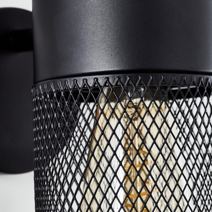 Brilliant - Sienas punktveida gaismeklis KAMOLO 1xE27/40W/230V melns