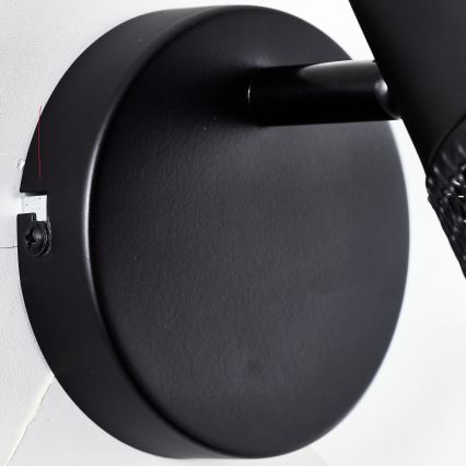 Brilliant - Sienas punktveida gaismeklis KAMOLO 1xE27/40W/230V melns