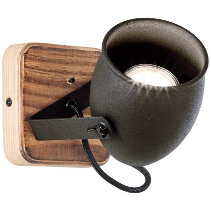 Brilliant - Sienas punktveida lampa CROWTON 1xGU10/6W/230V priede