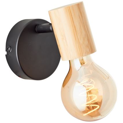 Brilliant - Sienas virziena gaismeklis KERRY 1xE27/40W/230V bambuss