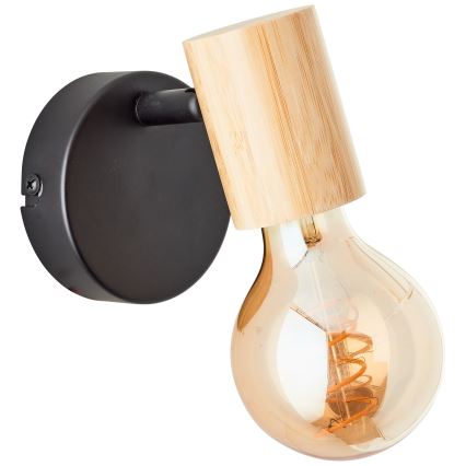 Brilliant - Sienas virziena gaismeklis KERRY 1xE27/40W/230V bambuss