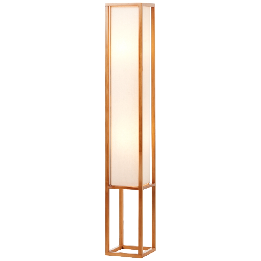 Brilliant - Stāvlampa SEASIDE 2xE27/40W/230V balta/brūna