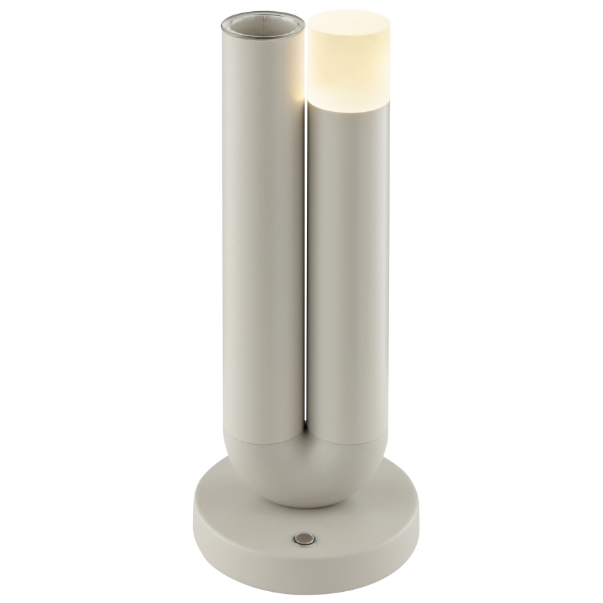 Brilliant - LED regulējama, uzlādējama, ar pieskārienu vadāma āra galda lampa SAYU LED/2,5W/5V 2700K 2600 mAh IP44 pelēka