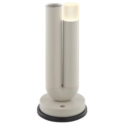 Brilliant - LED regulējama, uzlādējama, ar pieskārienu vadāma āra galda lampa SAYU LED/2,5W/5V 2700K 2600 mAh IP44 pelēka