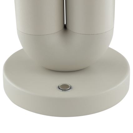 Brilliant - LED regulējama, uzlādējama, ar pieskārienu vadāma āra galda lampa SAYU LED/2,5W/5V 2700K 2600 mAh IP44 pelēka