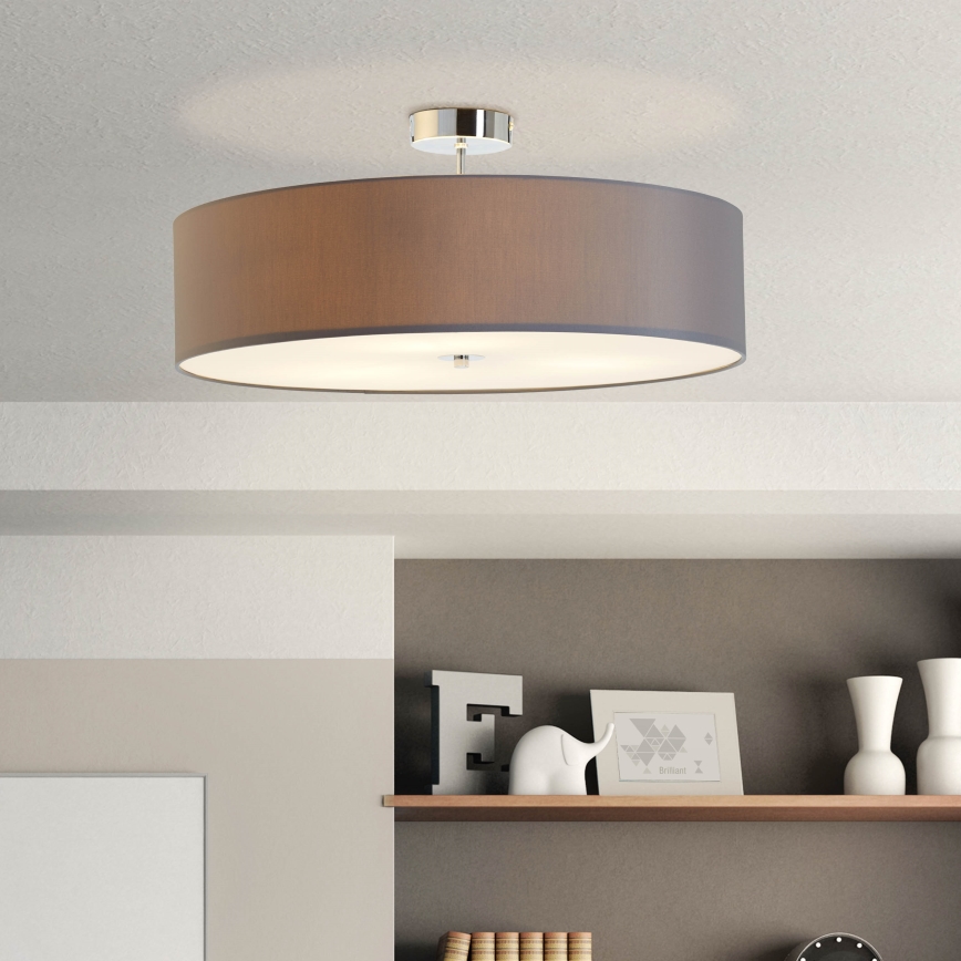 Brilliant - Virsapmetuma lustra ANDRIA 3xE27/60W/230V d. 60 cm antracīta