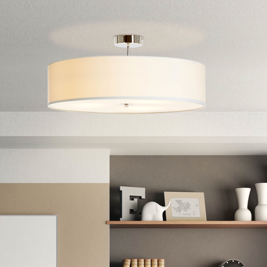 Brilliant - Virsapmetuma lustra ANDRIA 3xE27/60W/230V d. 60 cm balta